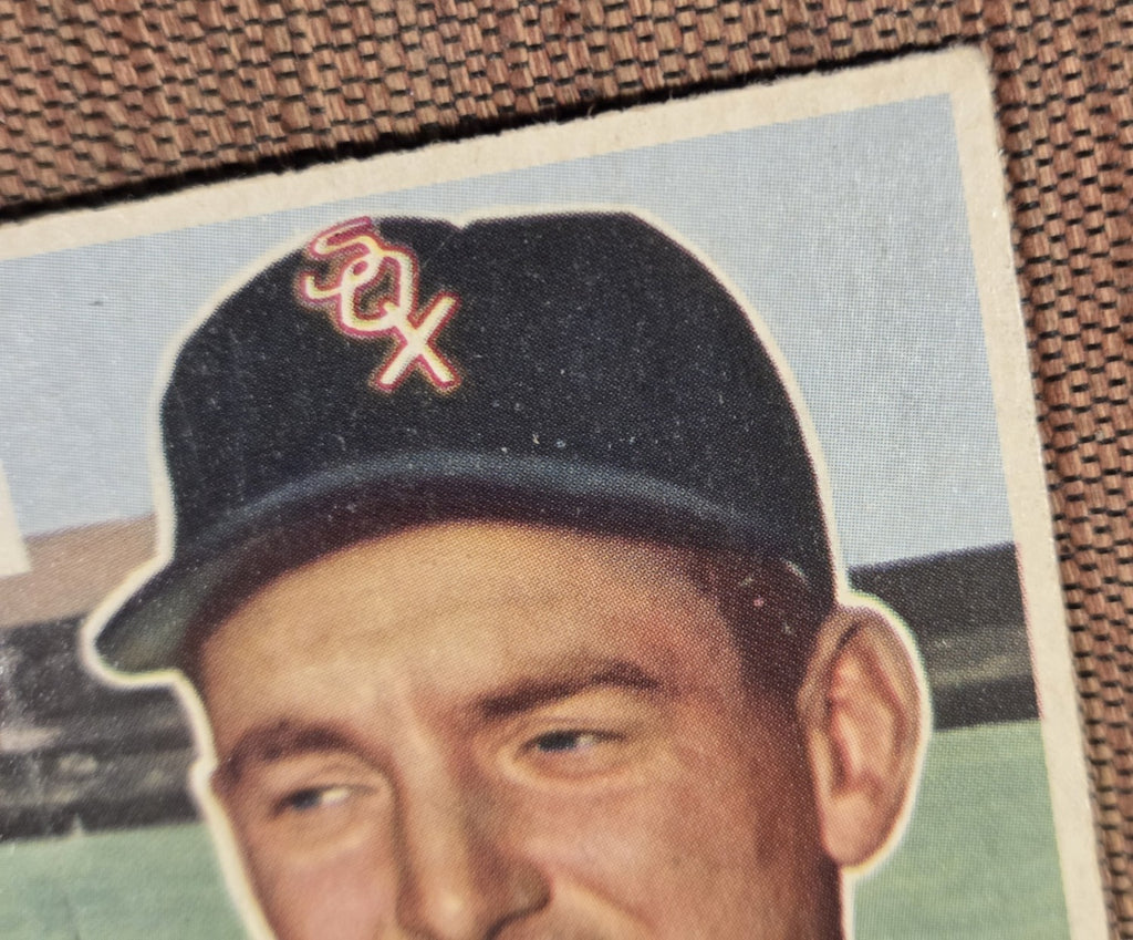 1956 Topps #195 George Kell Chicago White Sox Authentic Original Baseball Card3