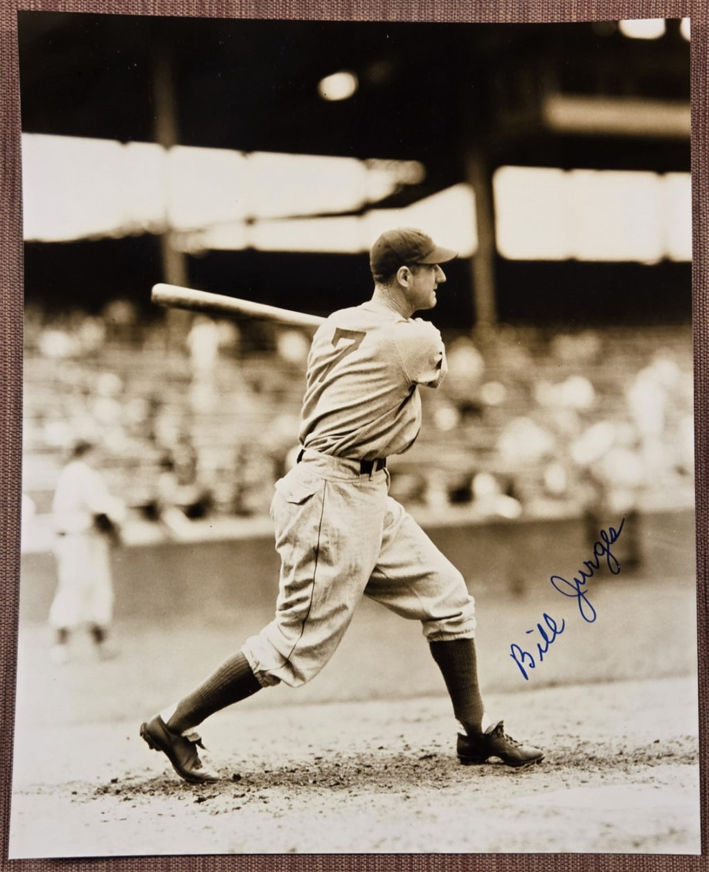 Bill Jurges AUTO San Francisco Giants Cubs Baseball Signed 8 x 10 Photo JSA0