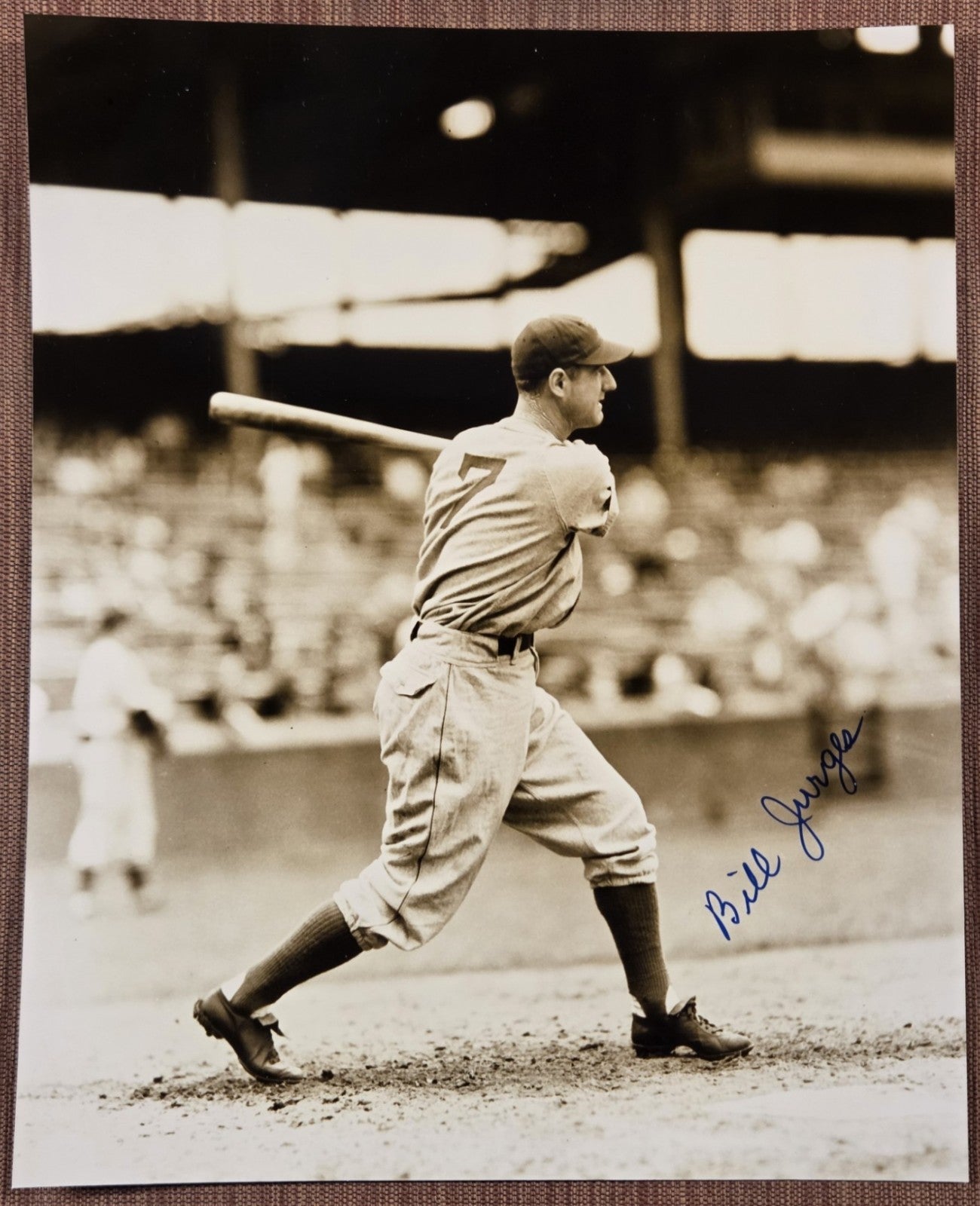 Bill Jurges AUTO San Francisco Giants Cubs Baseball Signed 8 x 10 Photo JSA0