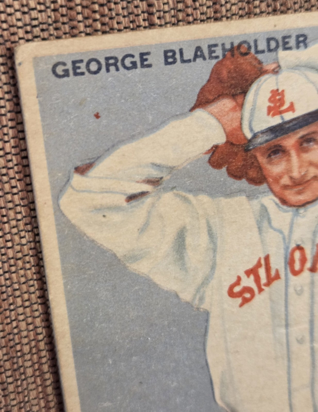 1933 Goudey #16 George Blaeholder St. Louis Browns Rookie Baseball Card RC1