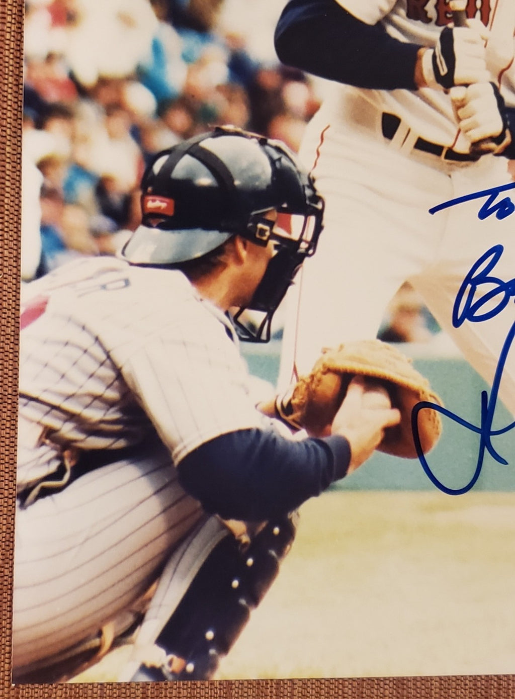 Dwight Evans Auto Boston Red Sox Vintage Original Baseball 8x10 Photo JSA4