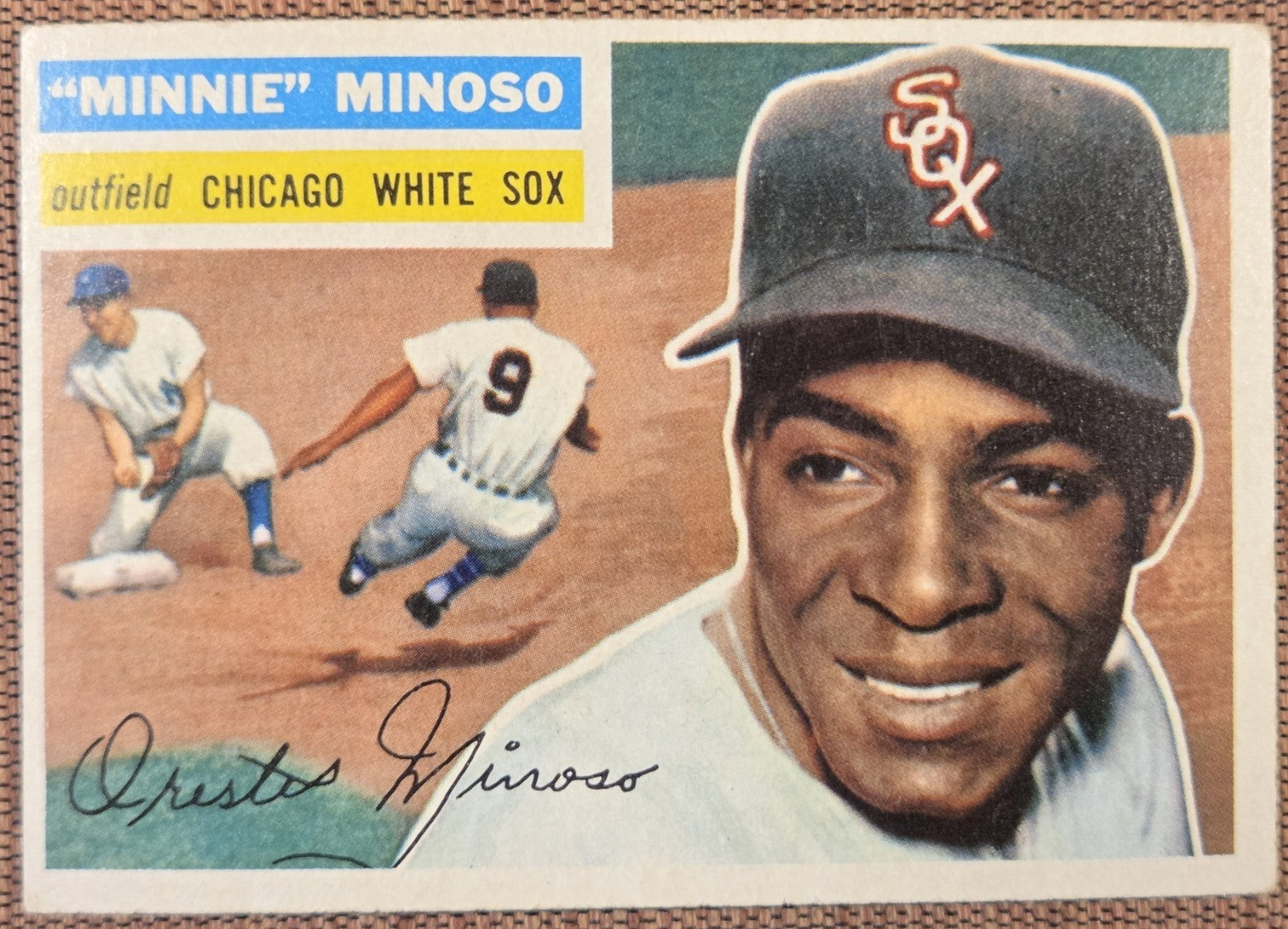 1956 Topps #125 Minnie Minoso Chicago White Sox Original Baseball Card HOF0