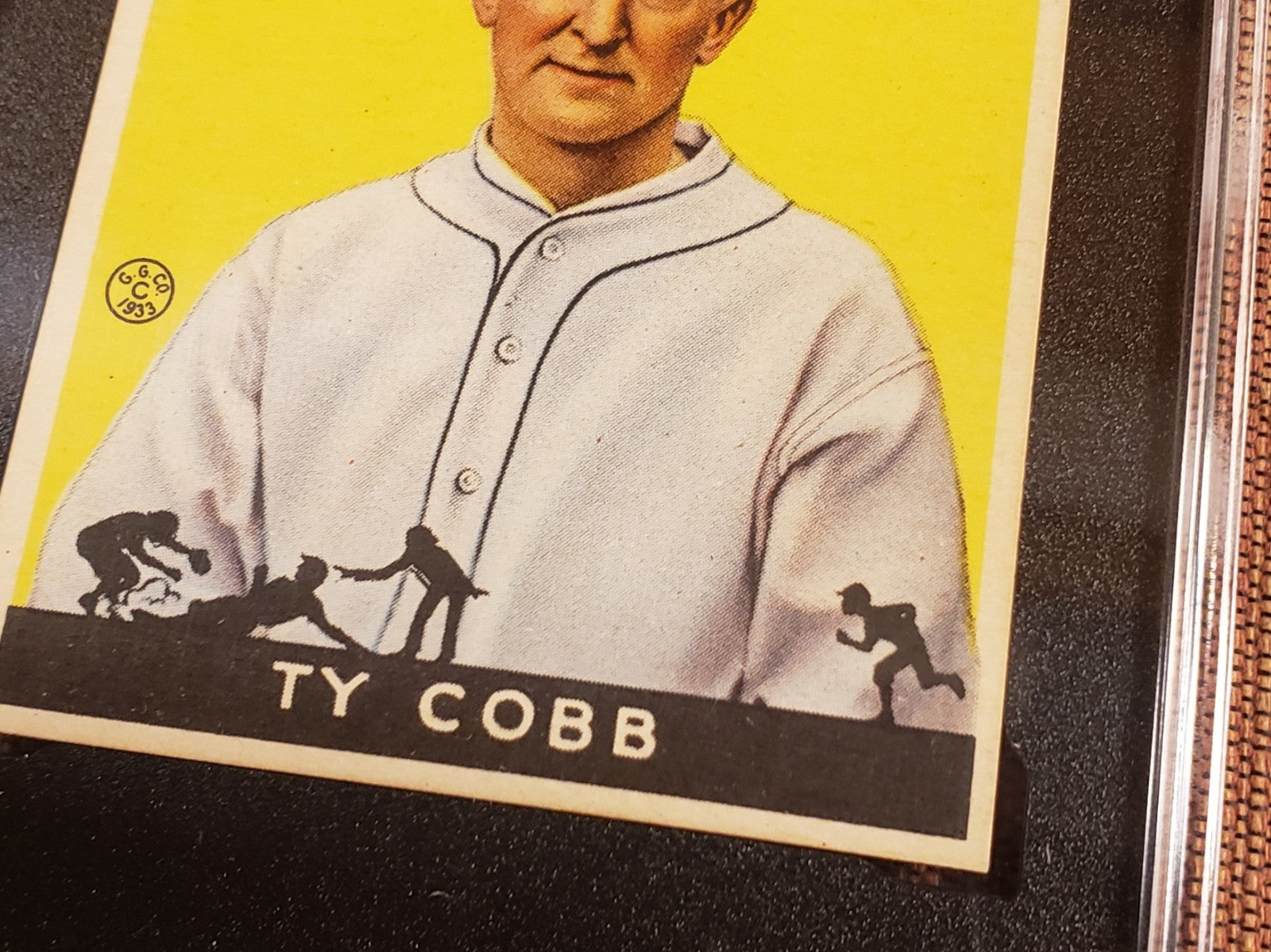 1933 Sport Kings Gum #1 Ty Cobb Detroit Tigers Baseball Card SGC 8 NM/MT POP 12