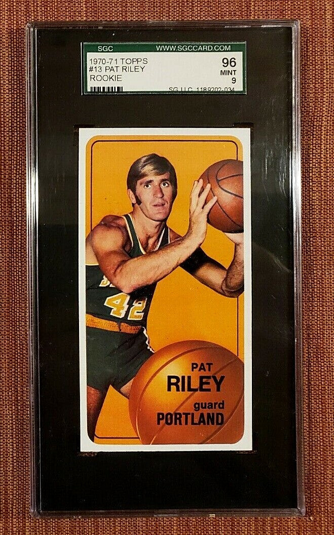 1970 Topps #13 Pat Riley Portland Trailblazers Rookie Basketball Card SGC 9 Mint0