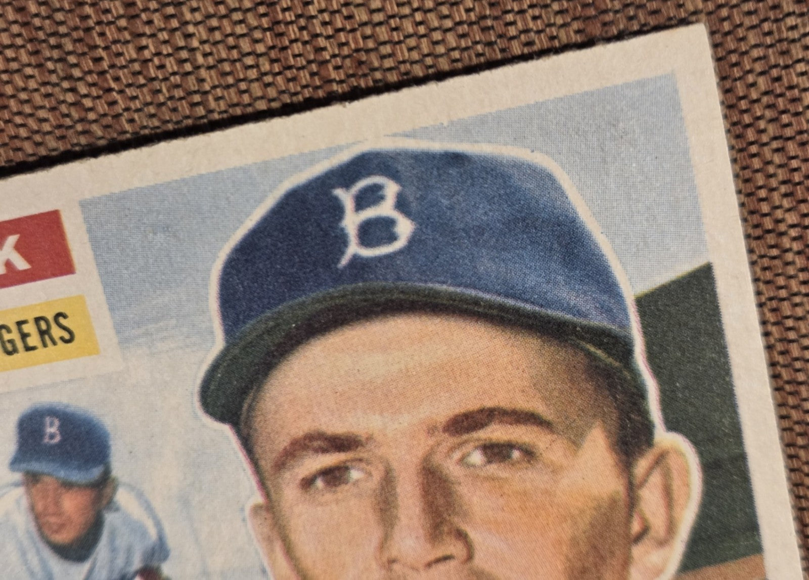 1956 Topps #58 Ed Roebuck Brooklyn Dodgers Authentic Original Baseball Card3