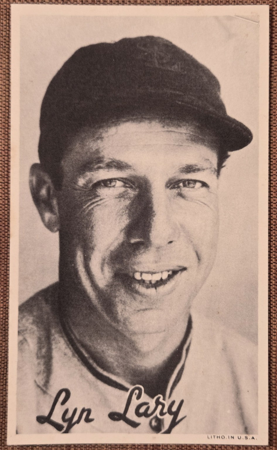 1936 Goudey Wide Pen Premiums #62 Lyn Lary Yankees Browns Indians Baseball Card0