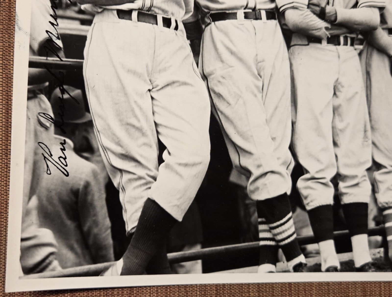 Carl Hubbell Auto New York Giants 1930's Baseball 8x10 Vintage Photo JSA HOF4