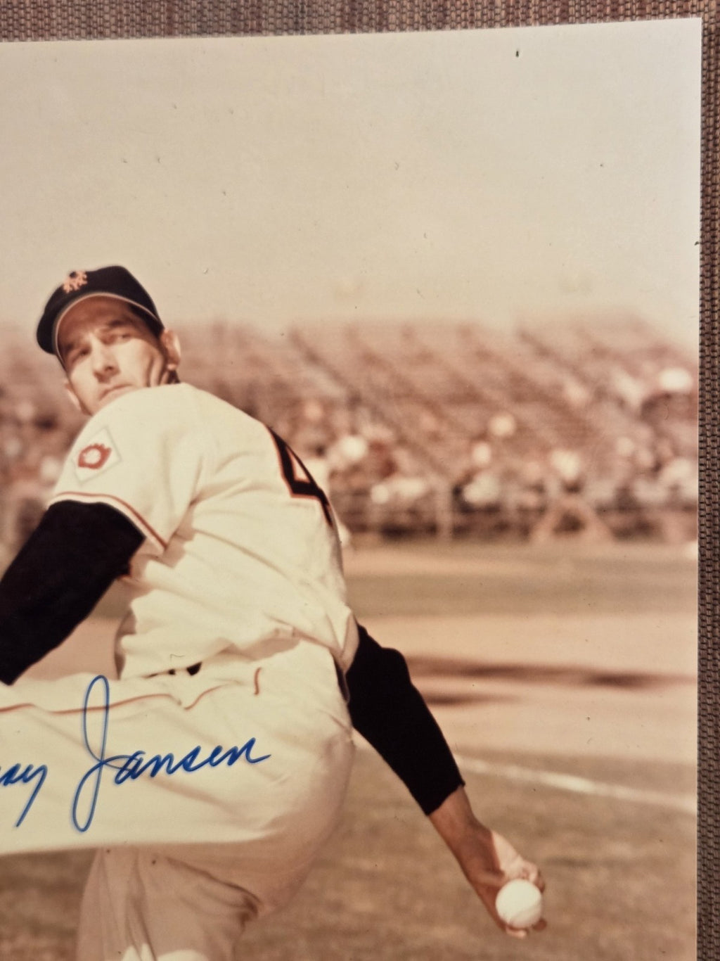 Larry Jansen AUTO San New York Giants Reds Baseball Signed 8 x 10 Photo JSA2