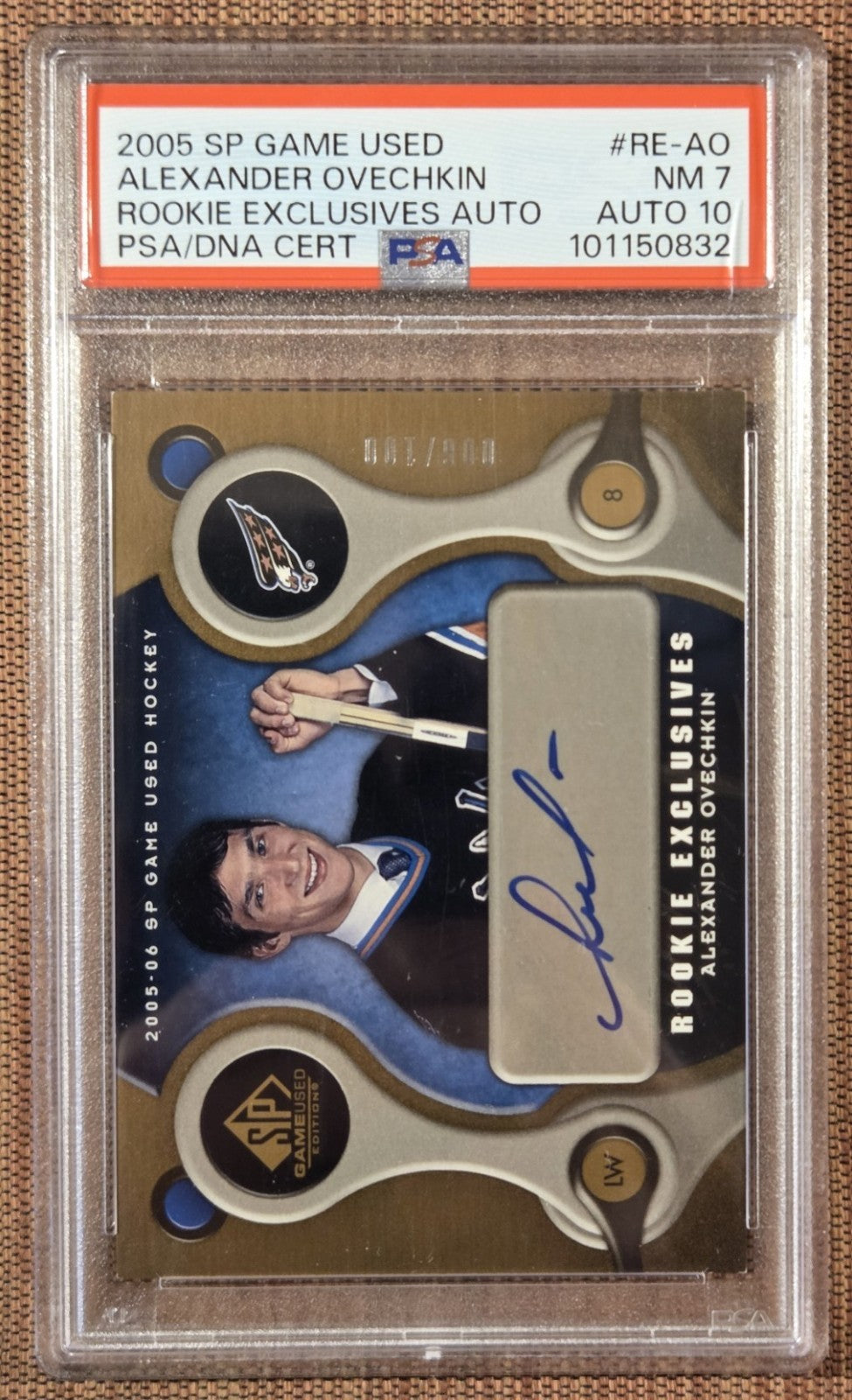 2005 SP #RE-AO Alexander Ovechkin Capitals Hockey Card PSA/DNA RC Auto /1000