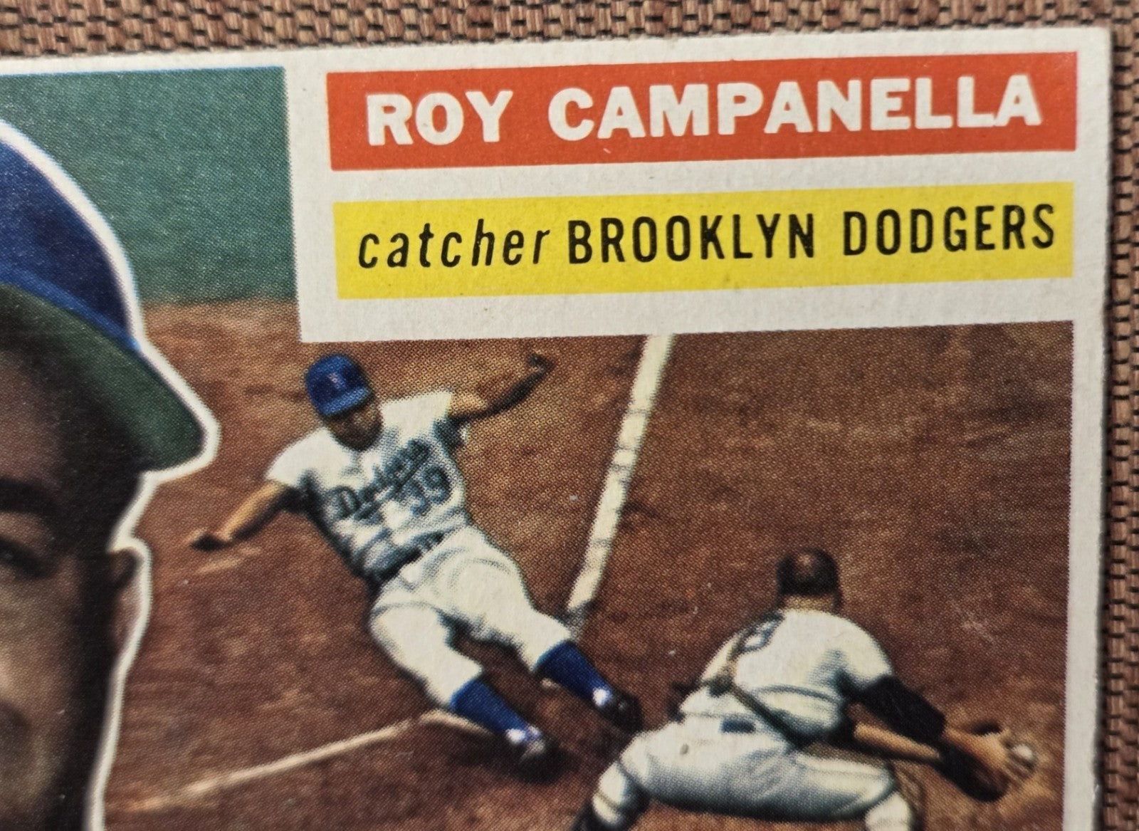 1956 Topps Gray Back #101 Roy Campanella Brooklyn Dodgers Original Baseball Card2