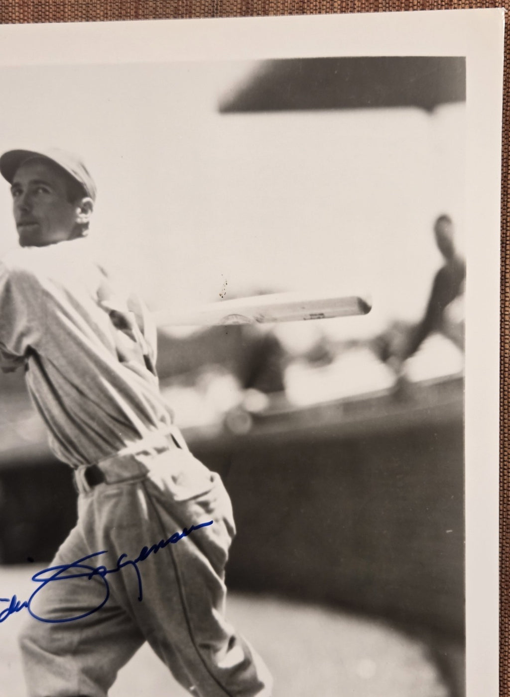 Spider Johnson AUTO San Francisco Giants Dodgers Baseball Signed 8x10 Photo JSA2