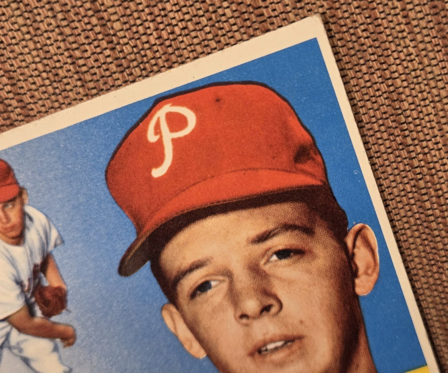1955 Topps #33 Tom Qualters Philadelphia Phillies Vintage Original Baseball Card2