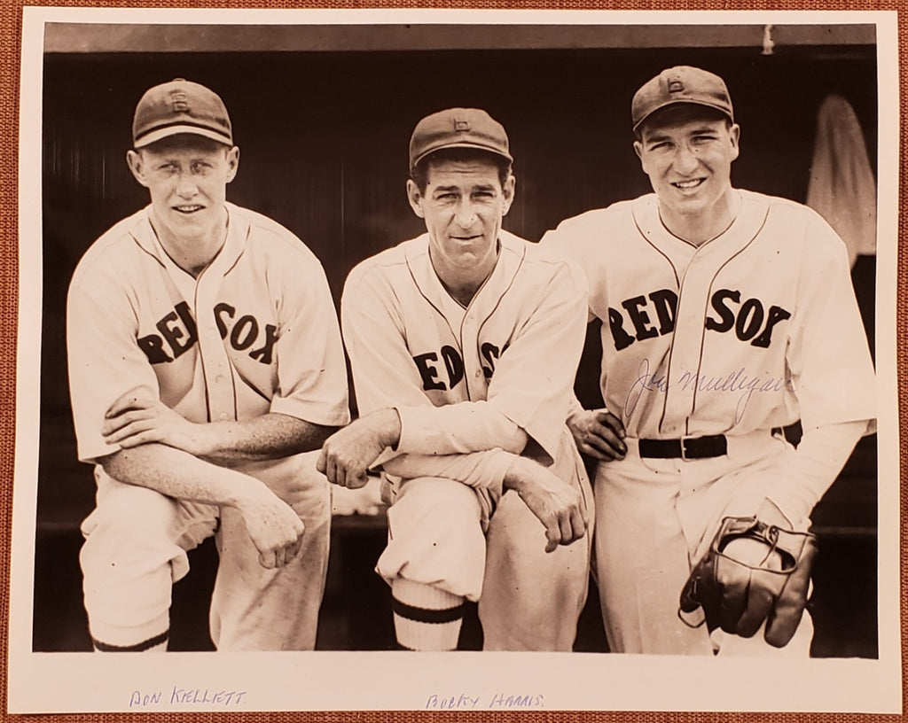 Joe Mulligan Auto Boston Red Sox 1930's Baseball 8x10 Photo JSA Harris Kellett0
