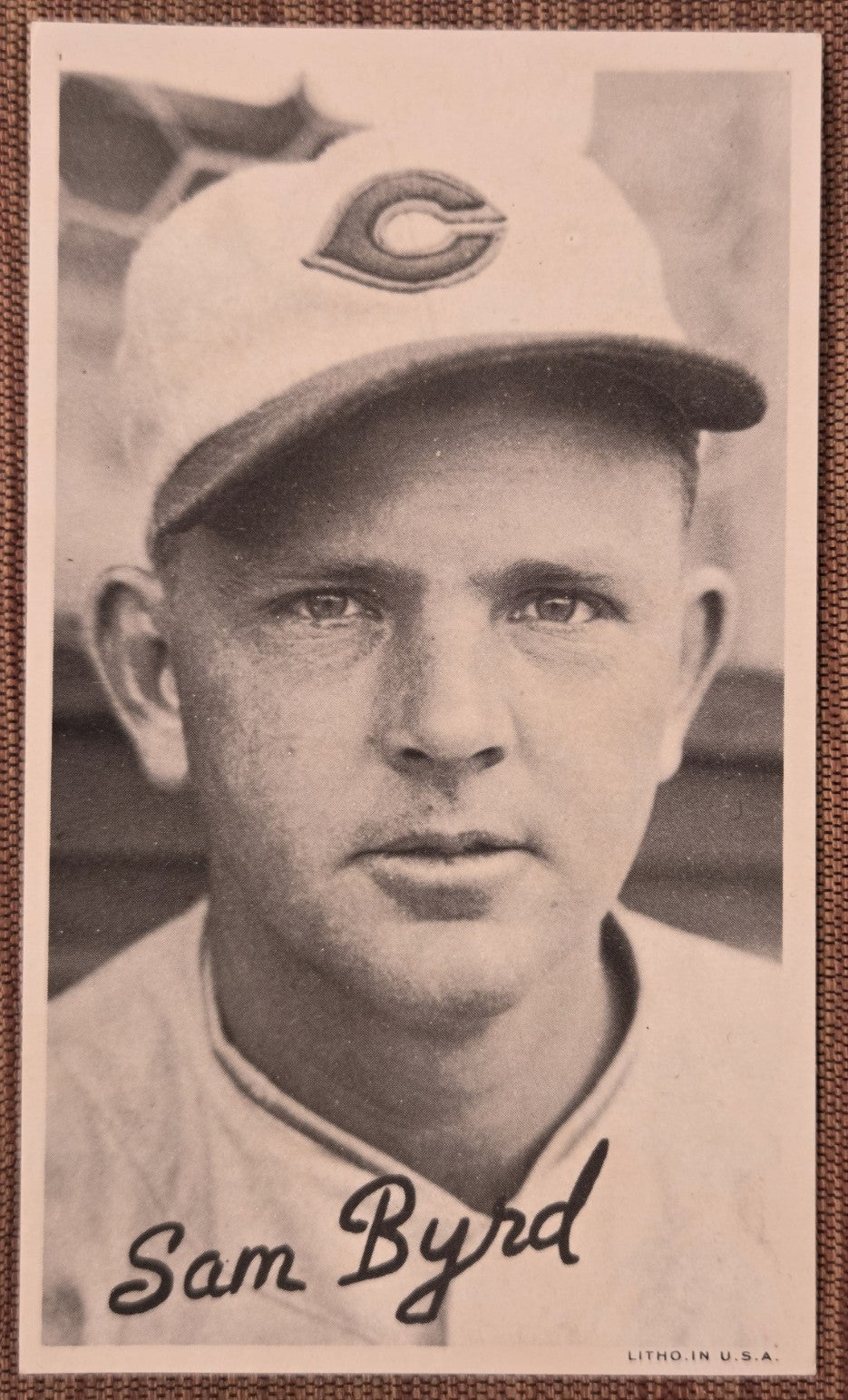 1936 Goudey Wide Pen #12 Sam Byrd NY Yankees Reds Original Baseball Card0