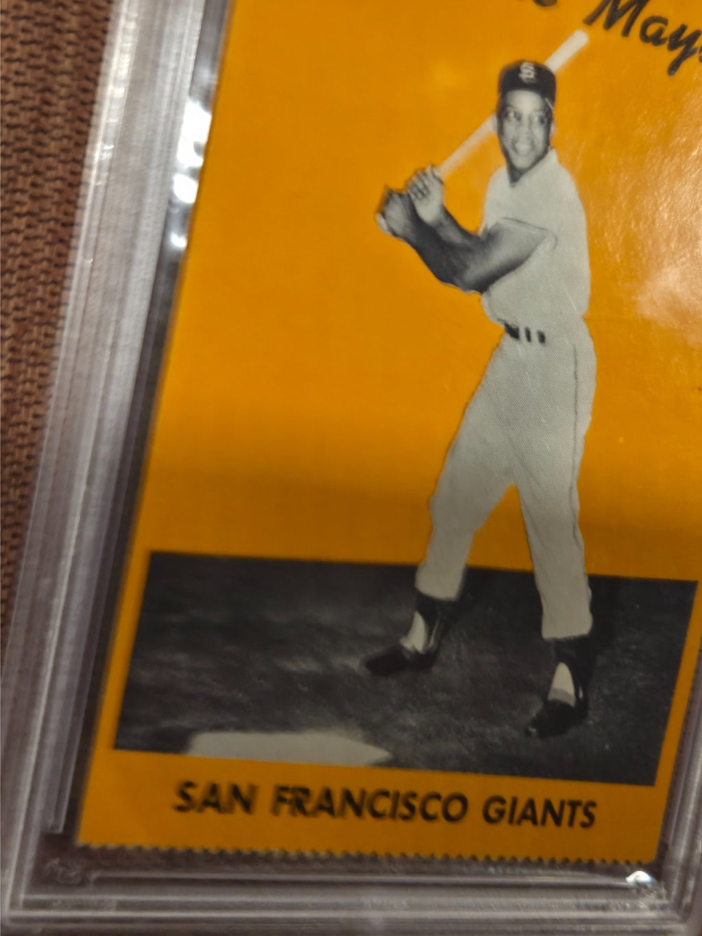 1958 Hires Root Beer Test Set No Tab Willie Mays Giants Baseball Card PSA 6 MK3