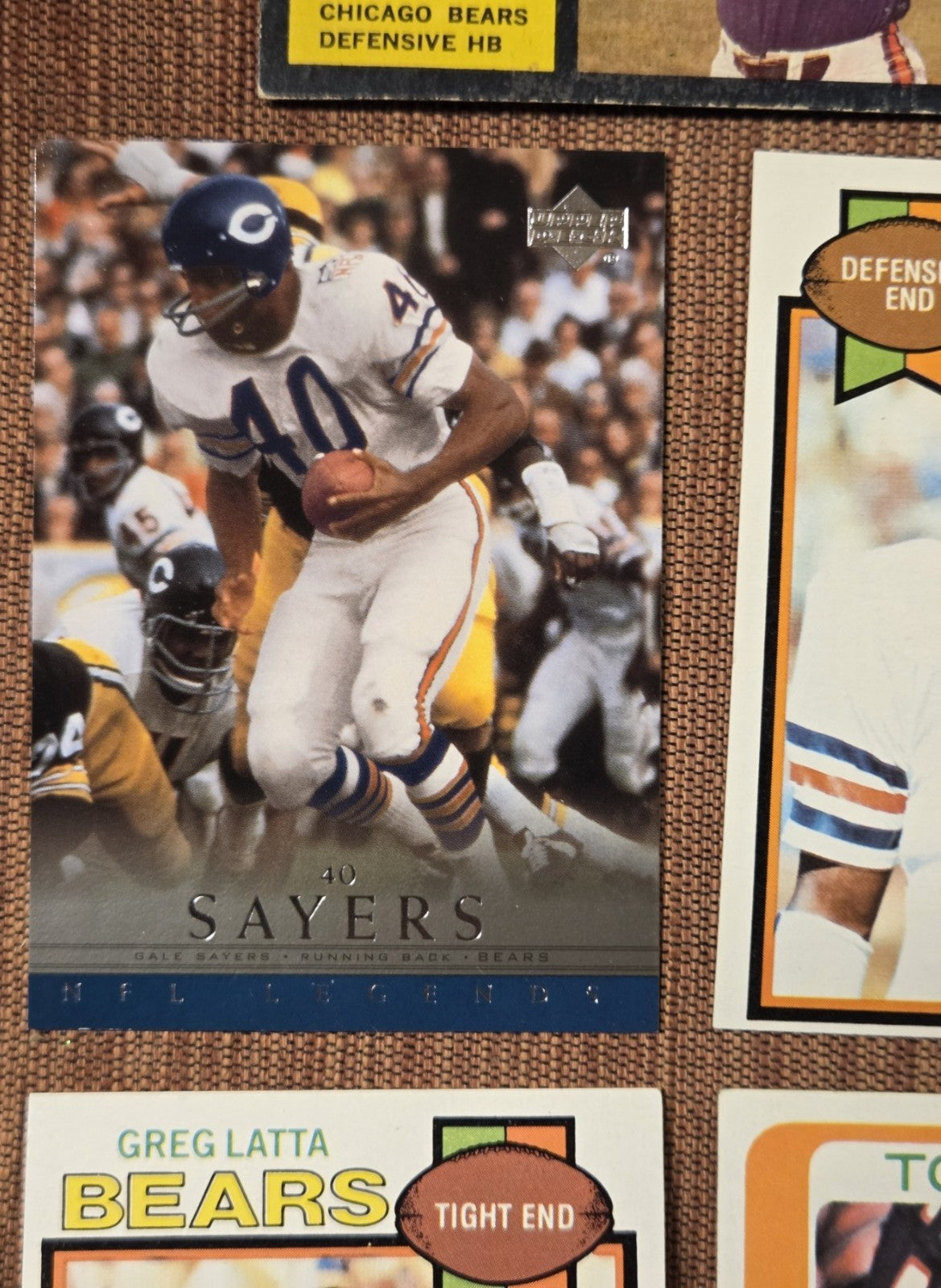 Bears Football Cards Richard Dent RC Sayers Payton Singletary George Morris SP7