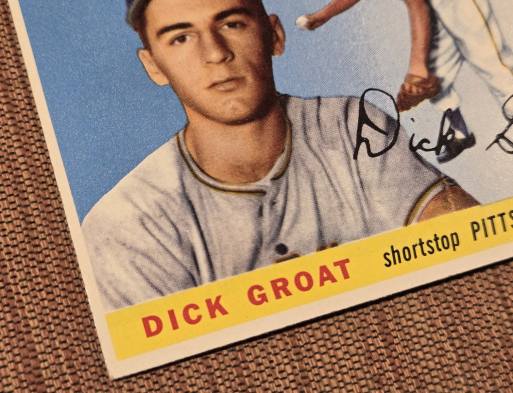 1955 Topps #26 Dick Groat Pittsburgh Pirates Authentic Original Baseball Card4