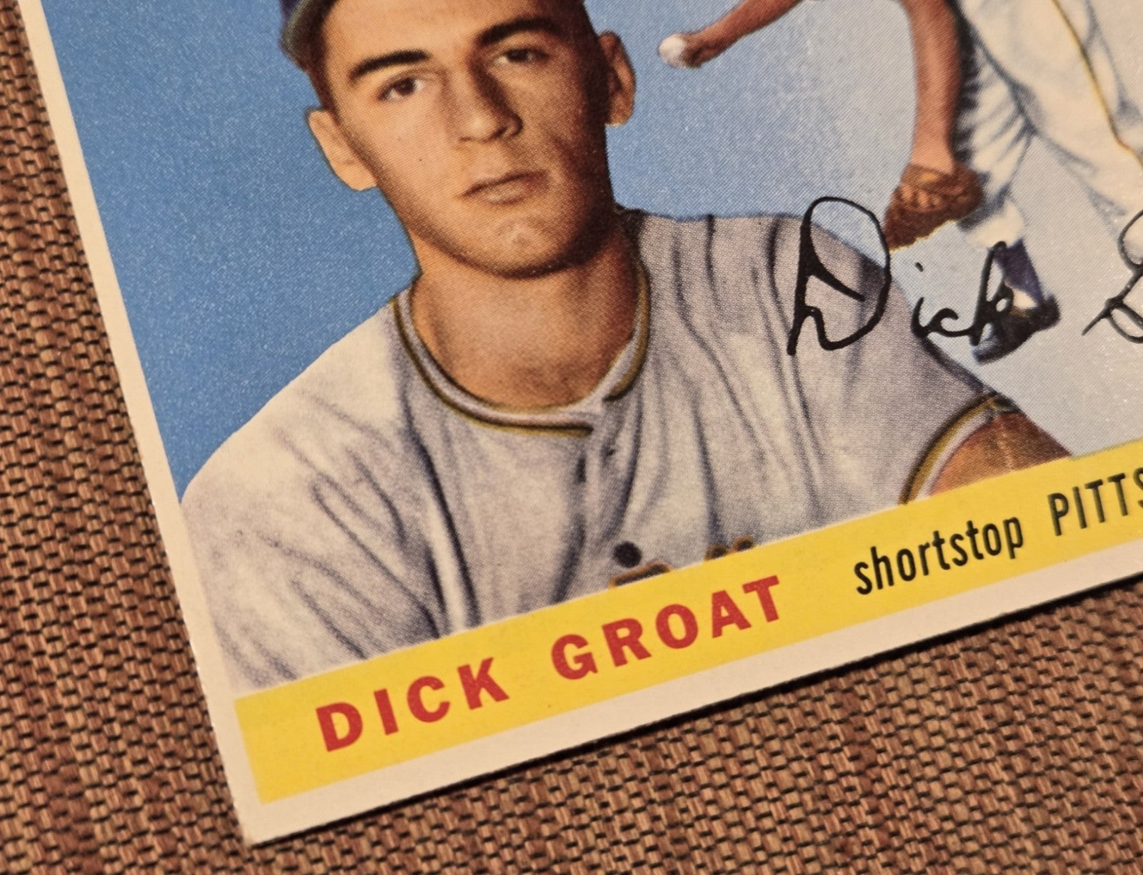 1955 Topps #26 Dick Groat Pittsburgh Pirates Authentic Original Baseball Card4