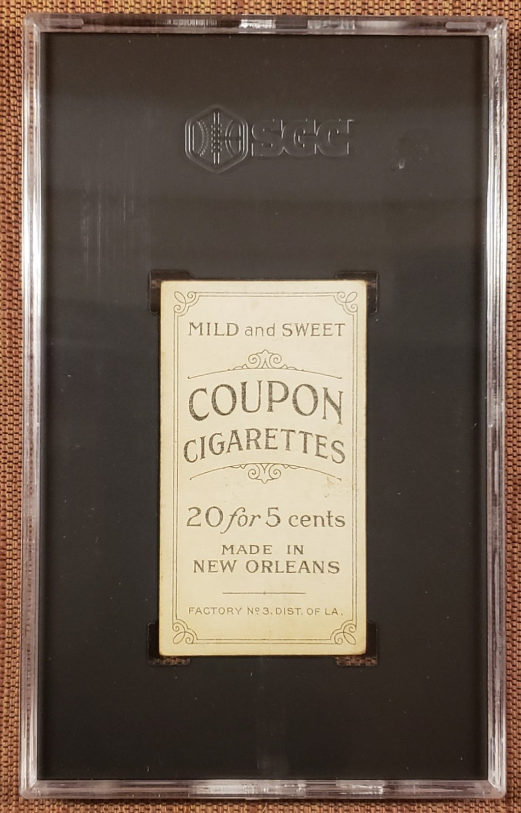 1914 Coupon T213 Mike Mowrey Pirates Cardinals Reds Dodger Baseball Card SGC 1.51