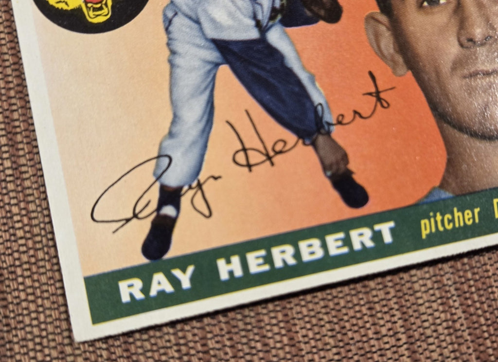 1955 Topps #138 Ray Herbert Detroit Tigers Authentic Original Baseball Card4