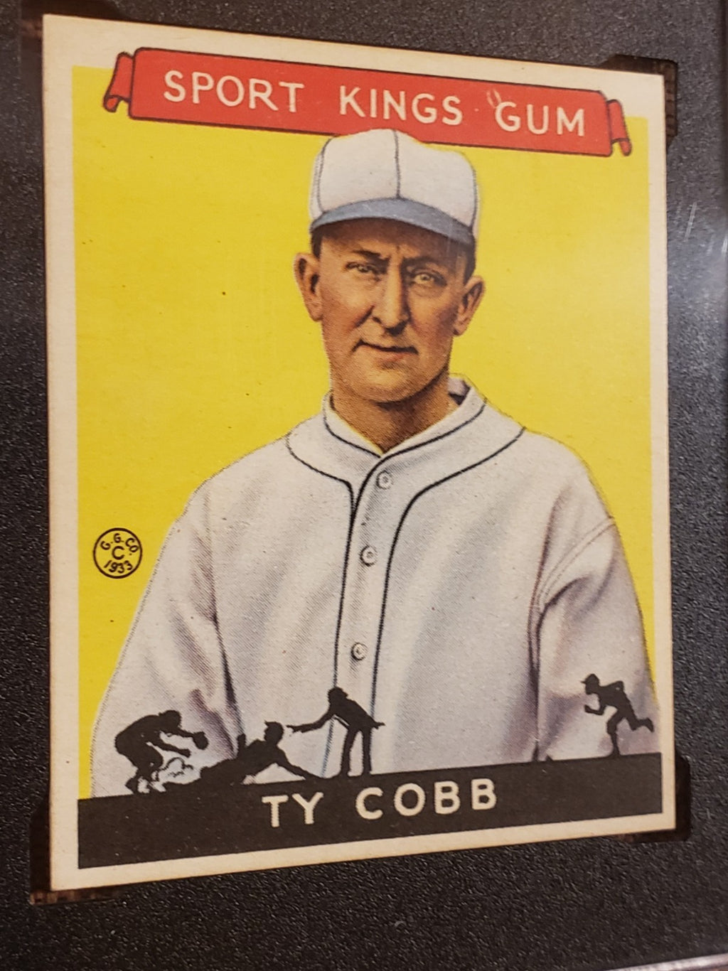 1933 Sport Kings Gum #1 Ty Cobb Detroit Tigers Baseball Card SGC 8 NM/MT POP 13