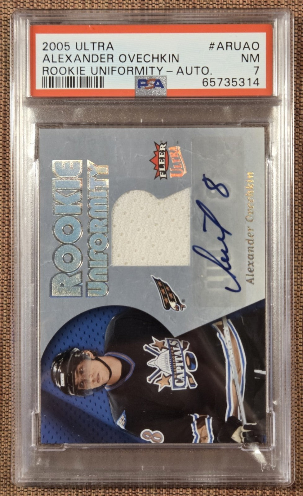2005 Ultra #AR-UAO Alexander Ovechkin Capitals Hockey Card PSA/DNA RPA 09/25 RC0