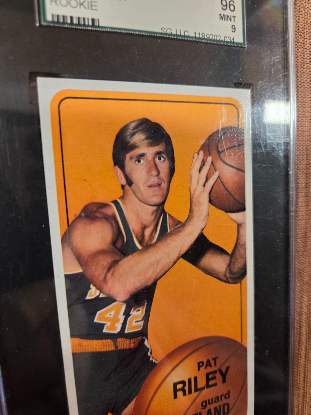 1970 Topps #13 Pat Riley Portland Trailblazers Rookie Basketball Card SGC 9 Mint4