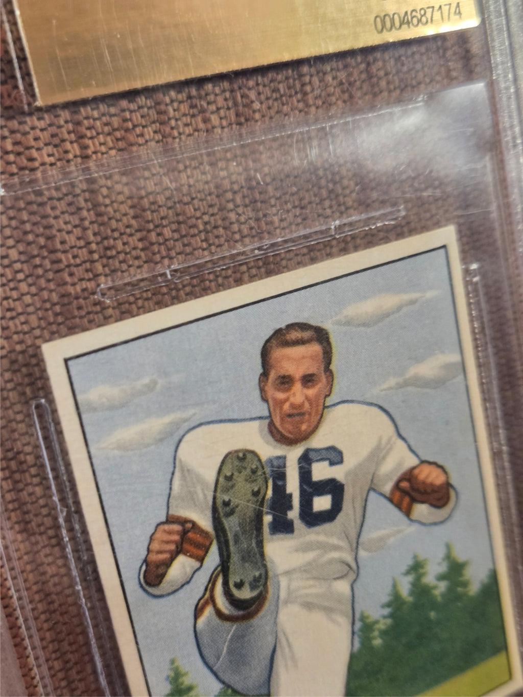 1950 Bowman #6 Lou Groza Browns Rookie Football Card BVG 9.5 Gem Mint RC4