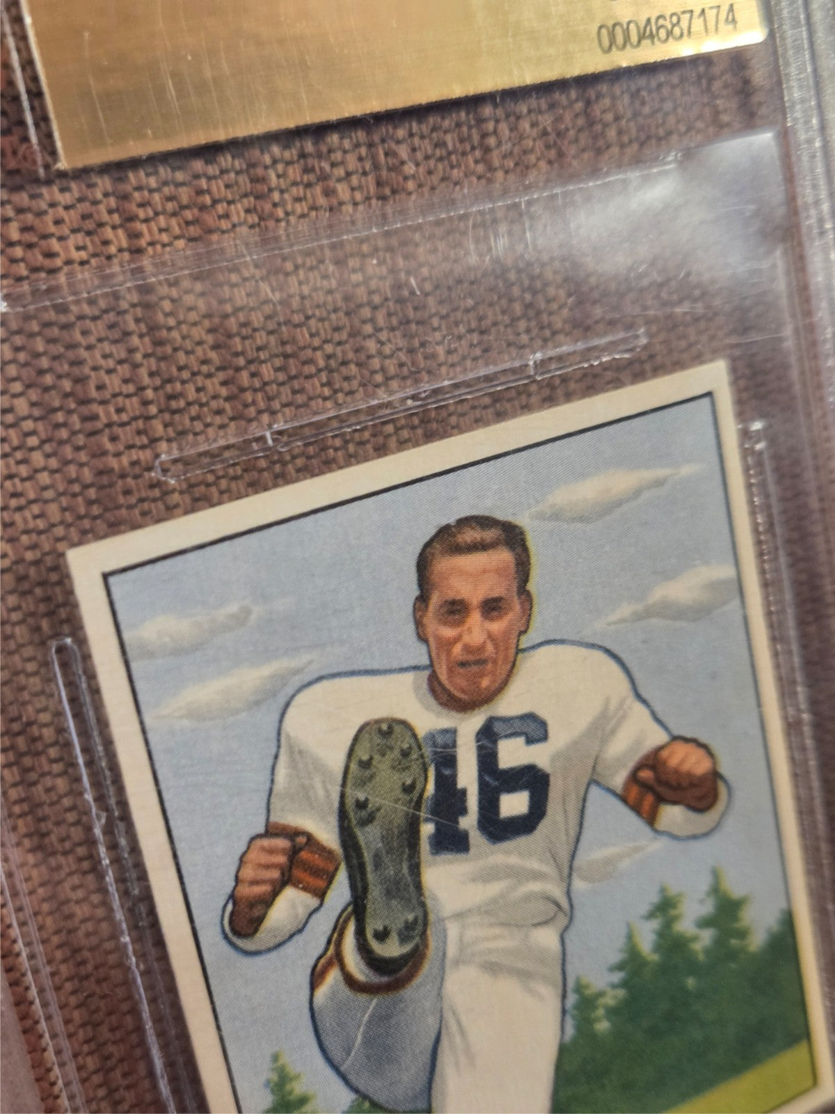 1950 Bowman #6 Lou Groza Browns Rookie Football Card BVG 9.5 Gem Mint RC4
