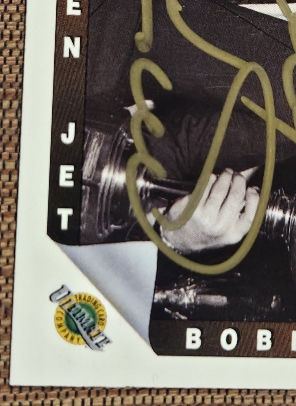 1991 Ultimate #92 Bobby Hull Chicago Blackhawks Originl Hockey Card JSA AUTO HOF4