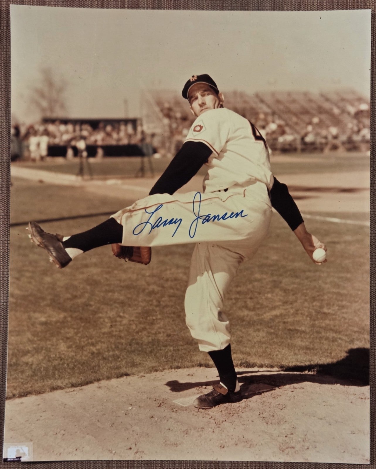 Larry Jansen AUTO San New York Giants Reds Baseball Signed 8 x 10 Photo JSA0