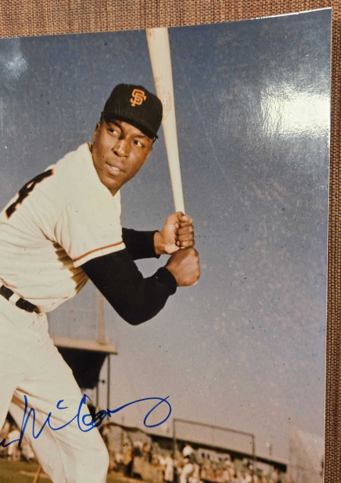 Willie McCovey Auto San Francisco Giants Original Baseball 8x10 Photo JSA HOF3
