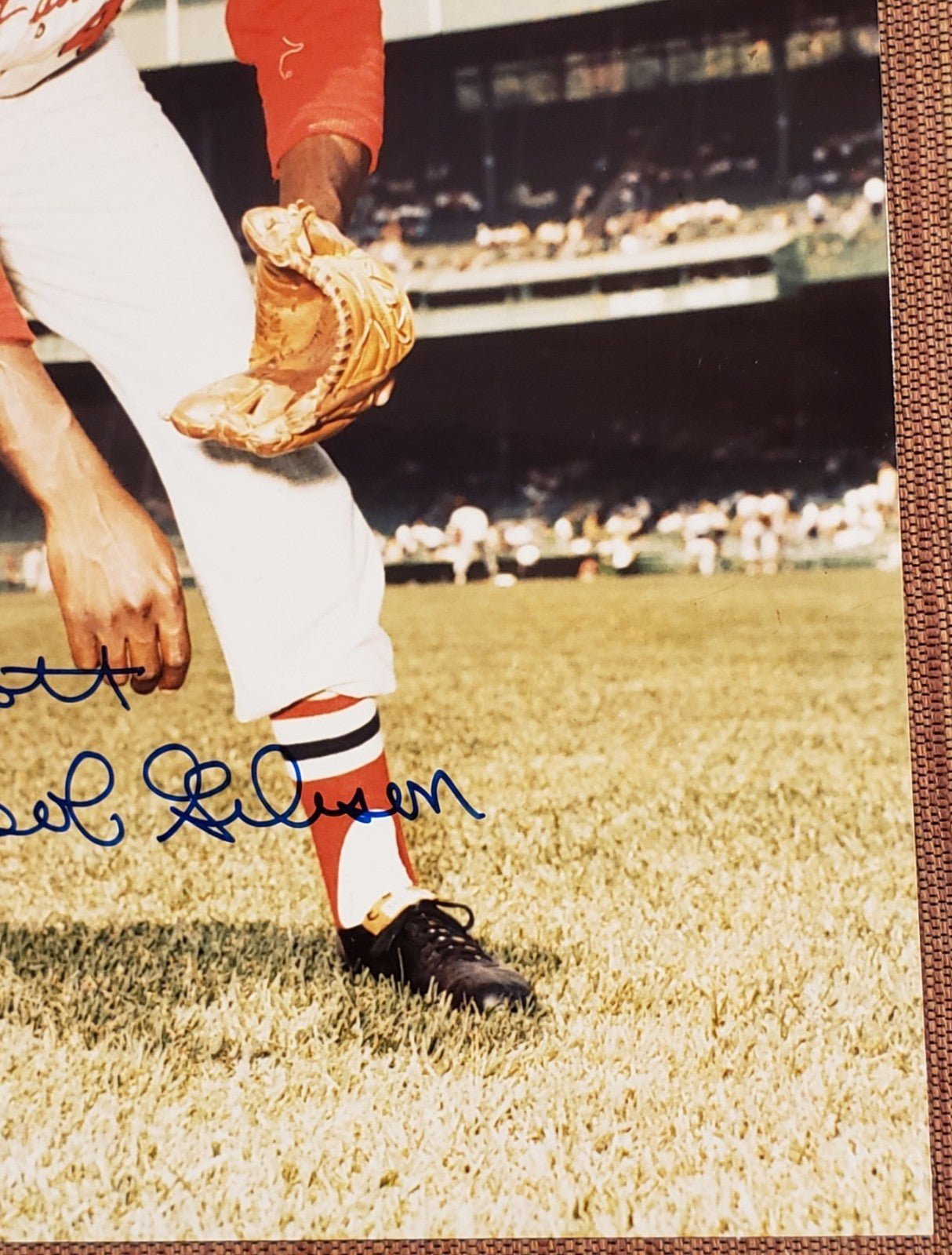Bob Gibson Auto St. Louis Cardinals Vintage Original Baseball 8x10 Photo JSA HOF3