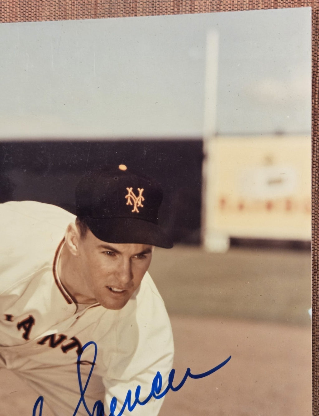 Daryl Spencer AUTO New York Giants Dodgers Baseball Signed 8 x 10 Photo JSA2