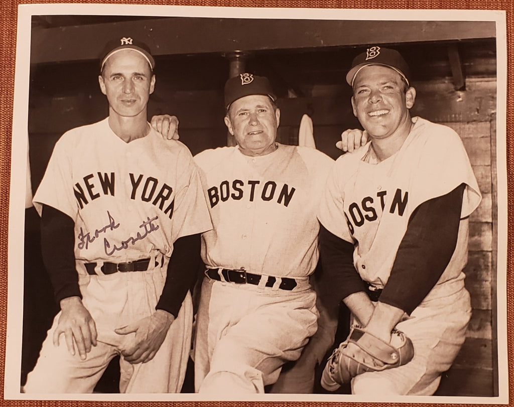 Frank Crosetti Auto New York Yankees 1940's Baseball 8x10 Photo JSA McCarthy0