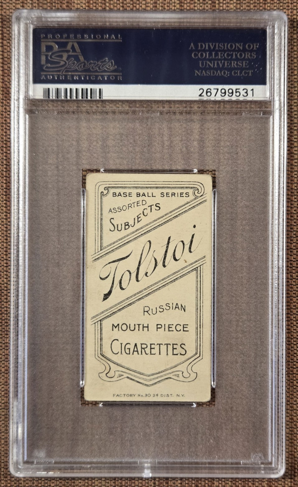 1909 Tolstoi T206 Harry Lord Boston Red Sox White Sox Baseball Card PSA 3.5 VG+1