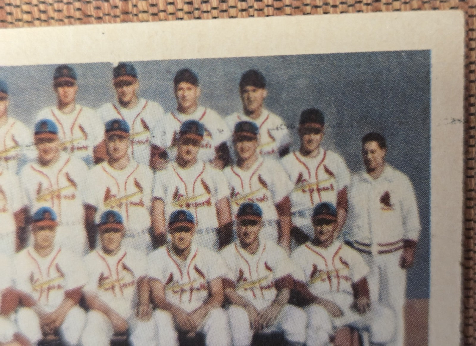 1956 Topps #134 St. Louis Cardinals Musial Moon Boyer Virdon Haddix Schoendienst2