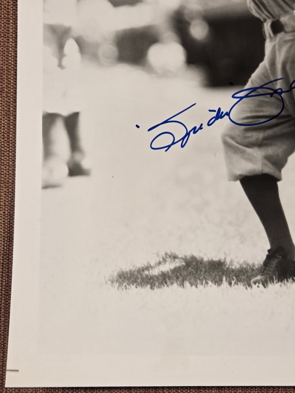 Spider Johnson AUTO San Francisco Giants Dodgers Baseball Signed 8x10 Photo JSA4