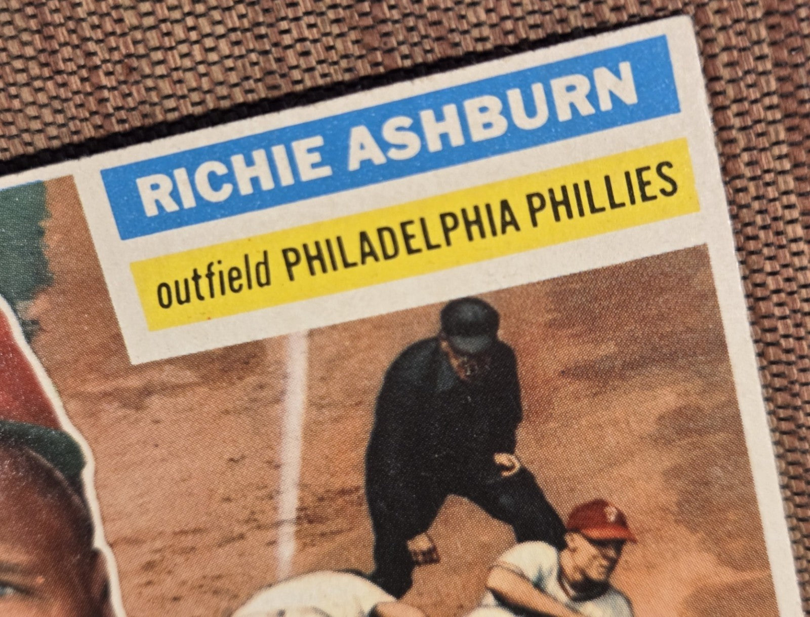 1956 Topps GB #120 Richie Ashburn Phialdelphia Phillies Original Baseball Card3