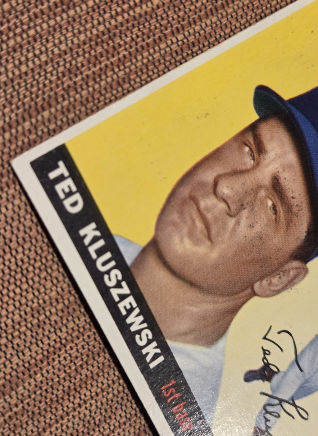 1955 Topps #120 Ted Kluszewski Cincinnati Reds Vintage Original Baseball Card4