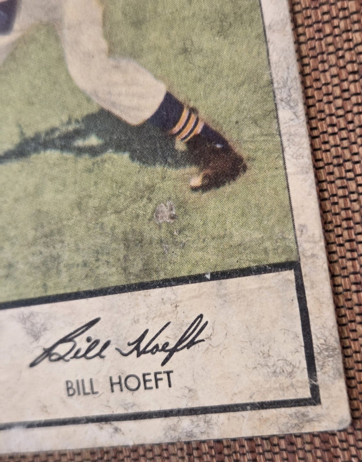 1953 Glendale Meats #15 Billy Hoeft Detroit Tigers Vintage Originl Baseball Card3