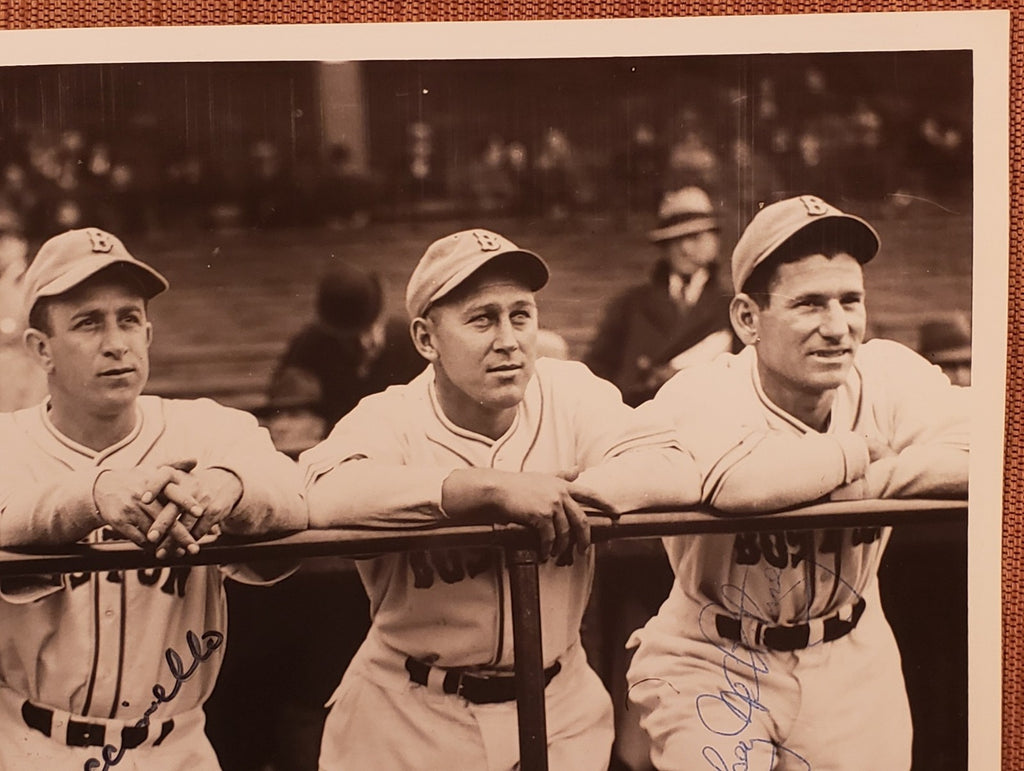 Tony Cuccinello Jordan Whitney Auto Boston Braves 1930's Baseball 8x10 Photo JSA3