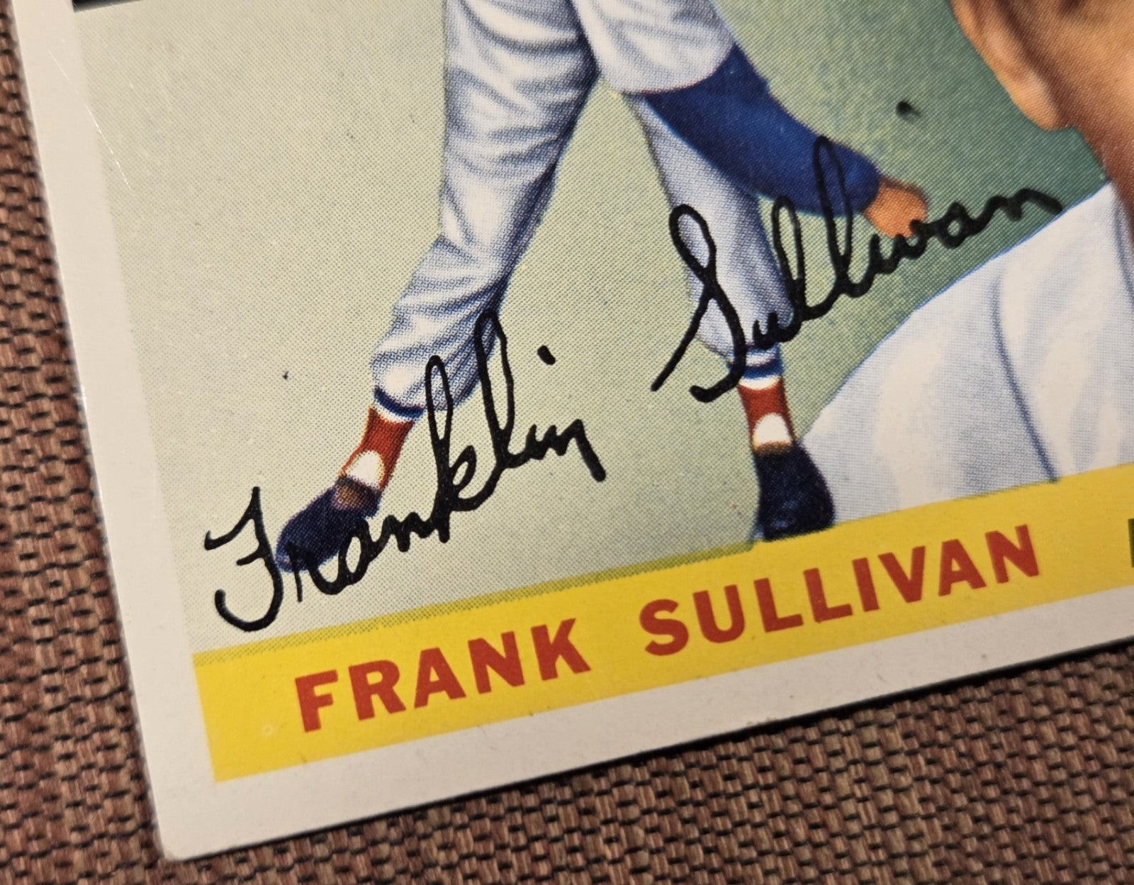 1955 Topps #106 Frank Sullivan Boston Red Sox Original Rookie Baseball Card RC4