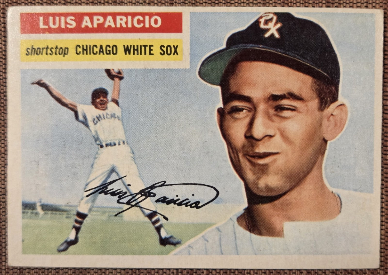 1956 Topps #292 Luis Aparicio Chicago White Sox Original Rookie Baseball Card RC0