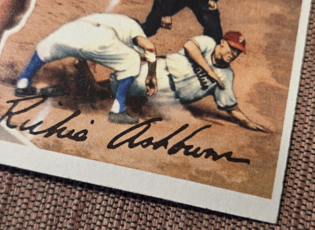 1956 Topps GB #120 Richie Ashburn Phialdelphia Phillies Original Baseball Card2