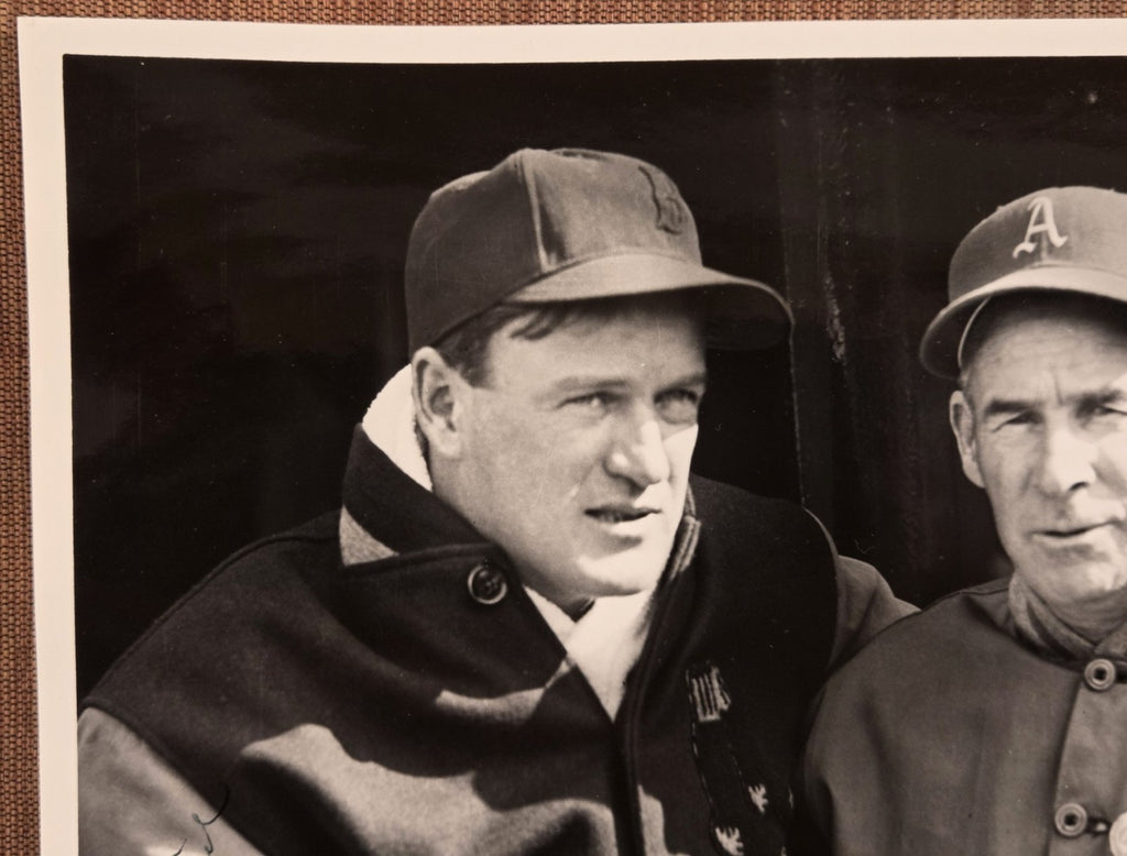 Joe Cronin HOF Auto Red Sox 1930's Baseball 8x10 Vintage Photo JSA Earle Mack1