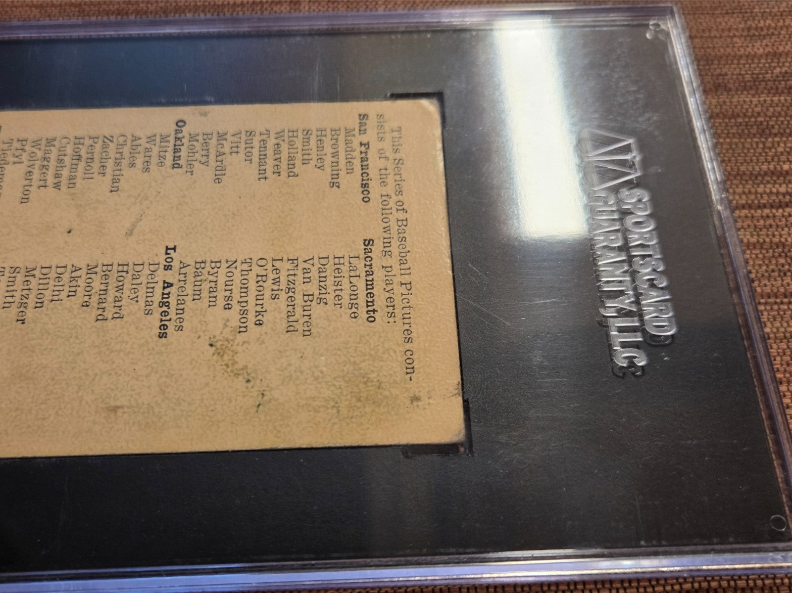 1911 Pacific Coast Biscuit D310 Ivan Howard LA Angels Baseball Card SGC 1 POP 14
