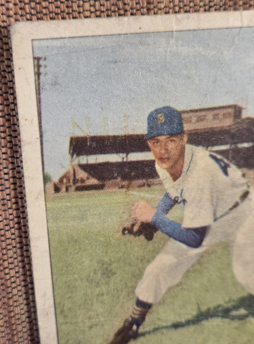 1953 Glendale Meats #15 Billy Hoeft Detroit Tigers Vintage Originl Baseball Card1