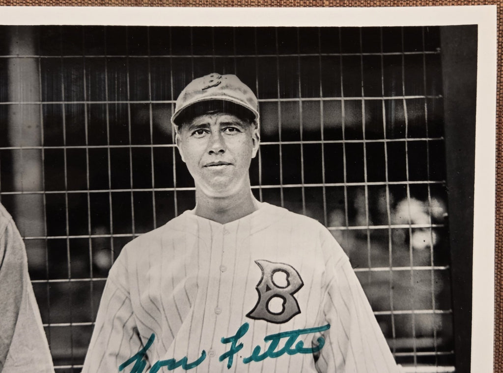 Lou Fette Auto Boston Braves 1930's Baseball 8x10 Photo JSA Dizzy Dean HOF2