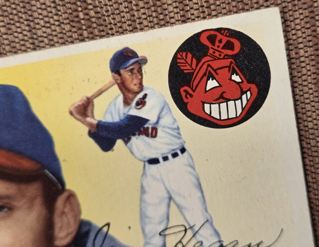 1955 Topps #7 Jim Hegan Cleveland Indians Authentic Original Baseball Card2